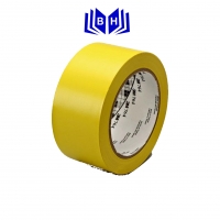 Băng dính dán nền vàng 2 cm 18m.