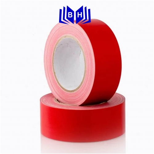 Băng dính dán nền đỏ 2.5cm 18m.