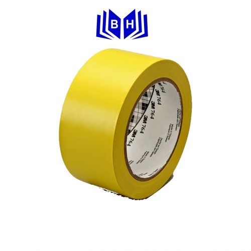 Băng dính dán nền vàng 2 cm 18m.