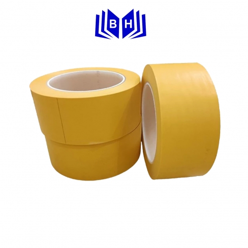 Băng dính dán nền vàng 10cm 18m.