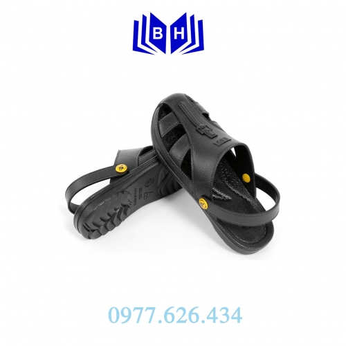 Dép sục tĩnh điện ESD có quai hậu mầu đen