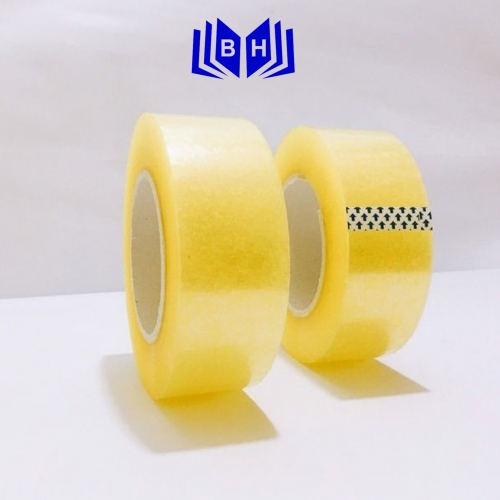 Băng dính OPP 60u vàng 5cm 340m.(6kg/cây)